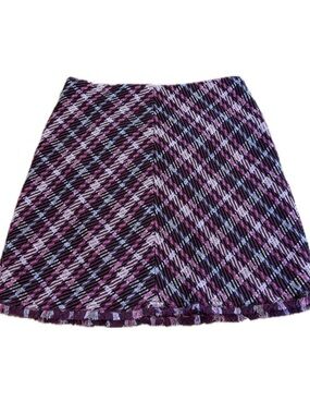 Kate Spade New York Size 8 Tweed Plum Skirt NWOT